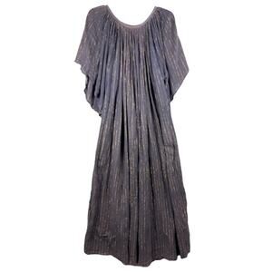 Vintage Kaiser Boho Festival Oversized Moo Moo Tent Dress Maxi OSFA 100% Cotton